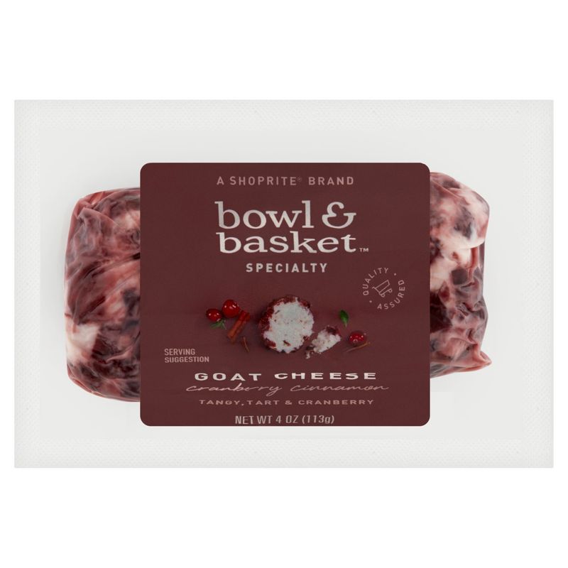 Bowl &amp; Basket Specialty Cranberry Cinnamon Goat Cheese, 4 oz