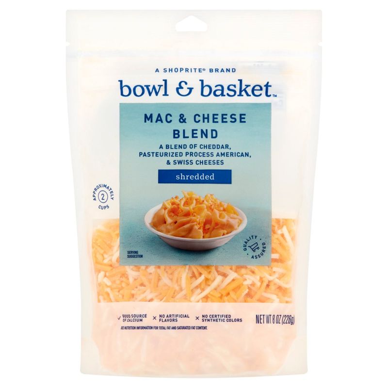 Bowl &amp; Basket Shredded Mac &amp; Cheese Blend, 8 oz