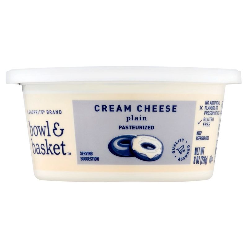 Bowl &amp; Basket Plain Cream Cheese, 8 oz