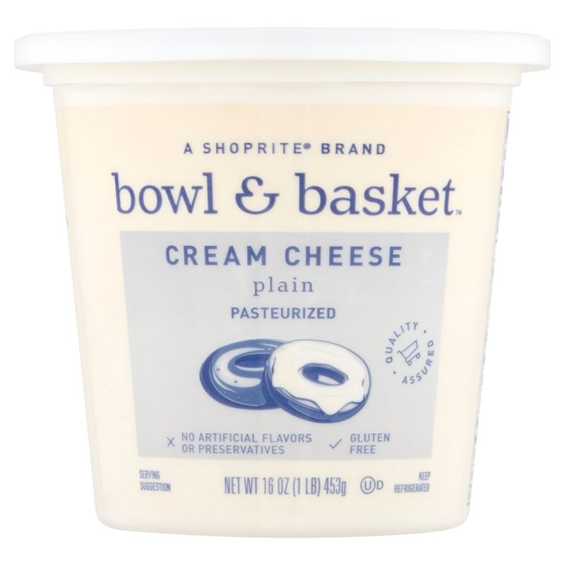 Bowl &amp; Basket Plain Cream Cheese, 16 oz