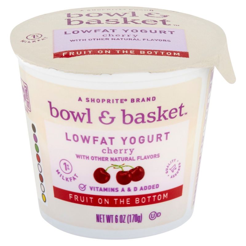 Bowl &amp; Basket FOB Lowfat Cherry Yogurt, 6 oz