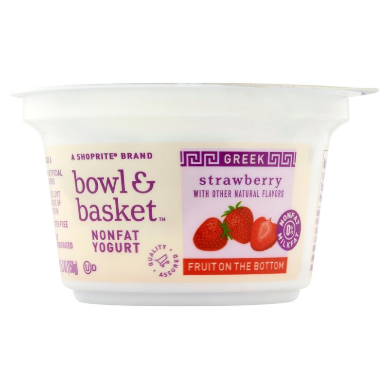 Bowl &amp; Basket Fruit on the Bottom Greek Strawberry Nonfat Yogurt, 5.3 oz