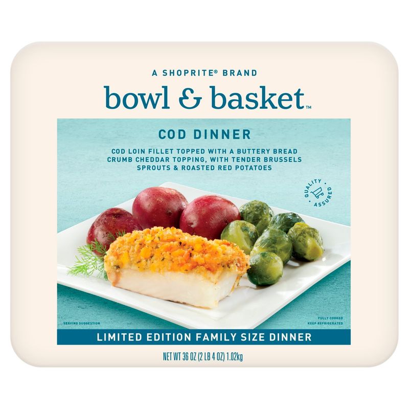 Bowl &amp; Basket Cod Dinner Limited Edition Family Size, 36 oz