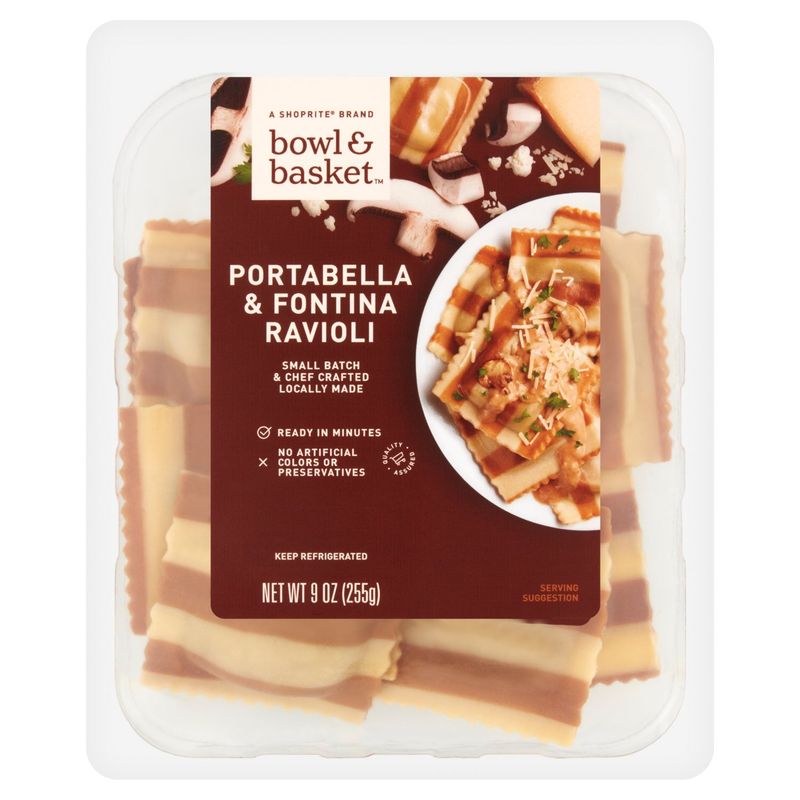 Bowl &amp; Basket Portabella &amp; Fontina Ravioli, 9 oz