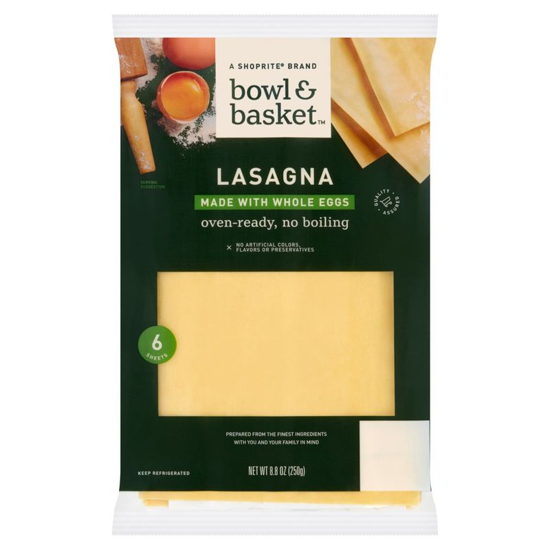 Bowl &amp; Basket Lasagna Sheets, 6 count, 8.8 oz