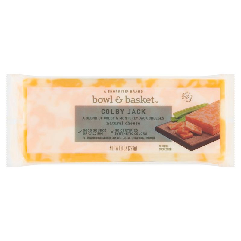 Bowl &amp; Basket Colby Jack Natural Cheese, 8 oz