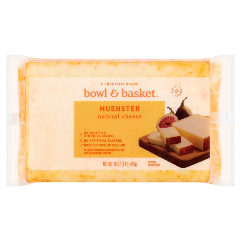 Bowl &amp; Basket Muenster Natural Cheese, 16 oz