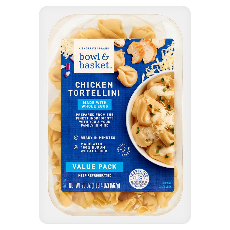 Bowl &amp; Basket Chicken Tortellini Pasta Value Pack, 20 oz