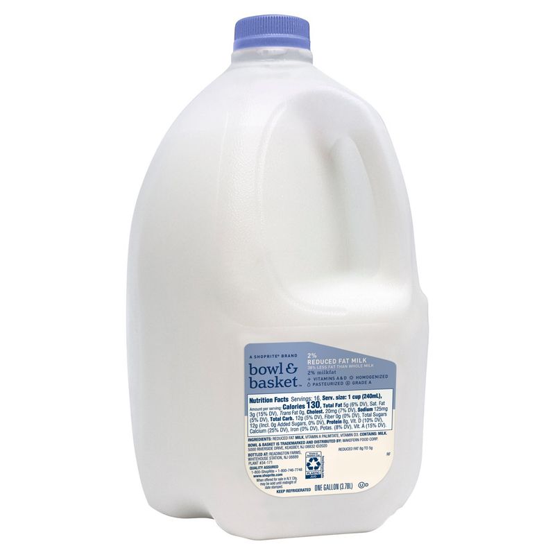 Bowl &amp; Basket 2% Reduced Fat Milk, one gallon