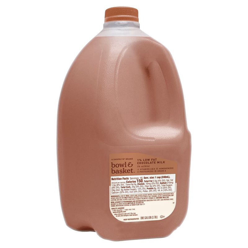 Bowl &amp; Basket 1% Low Fat Chocolate Milk, one gallon