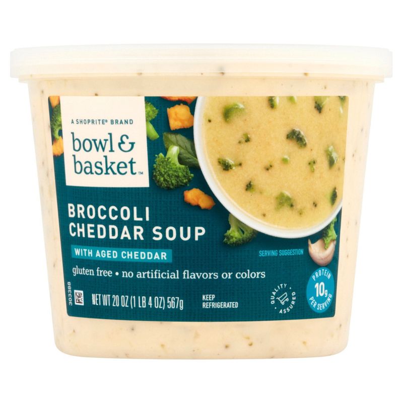 Bowl &amp; Basket Broccoli Cheddar Soup with Aged Cheddar, 20 oz