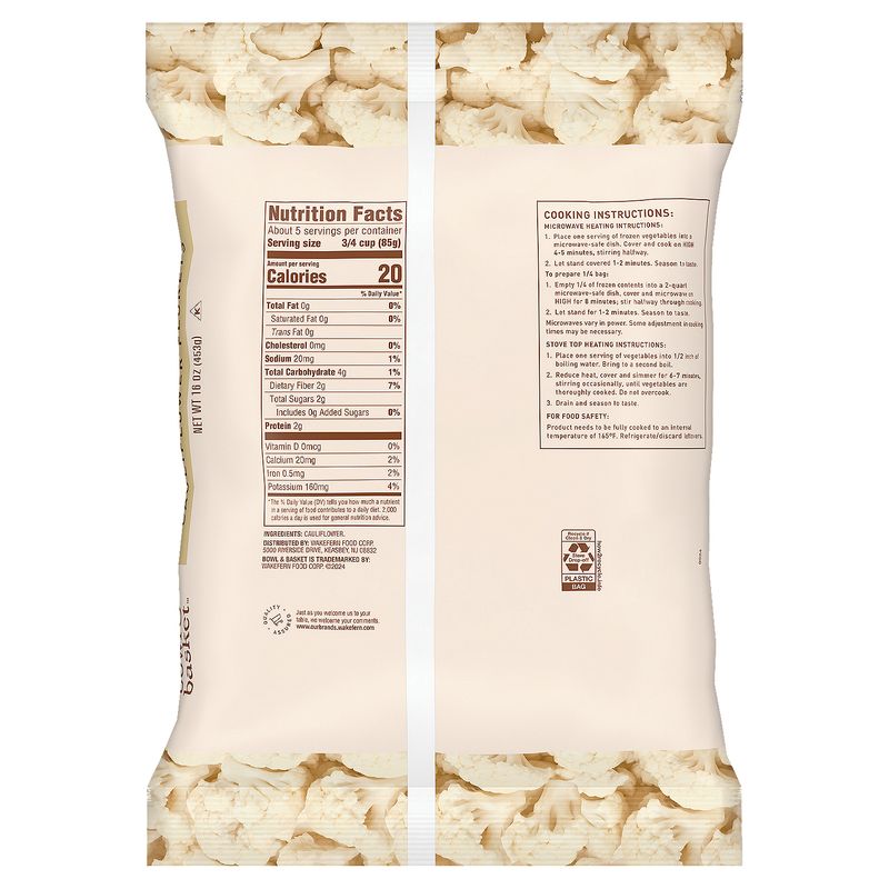 Bowl &amp; Basket Cauliflower Florets, 16 oz