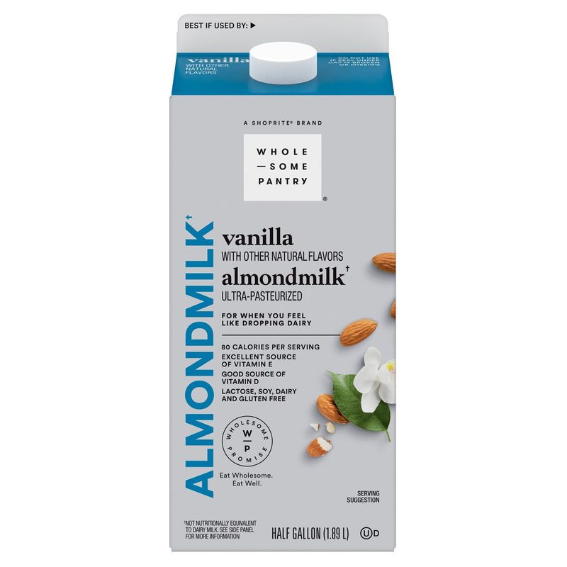 Wholesome Pantry Vanilla Almondmilk, half gallon