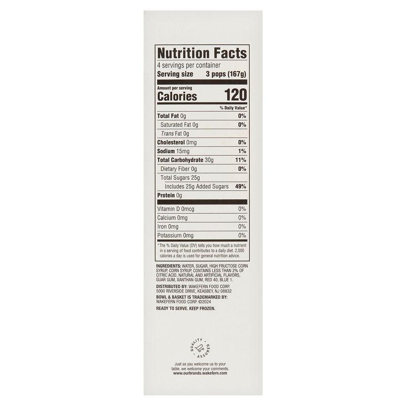 Bowl &amp; Basket Red, White &amp; Blue Freedom Pops, 1.75 fl oz, 12 count