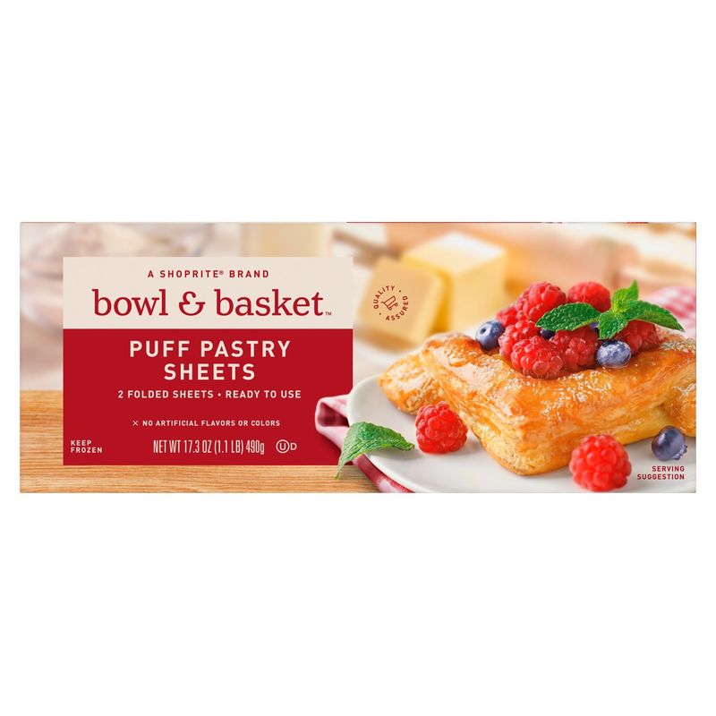 Bowl &amp; Basket Puff Pastry Sheets, 2 count, 17.3 oz