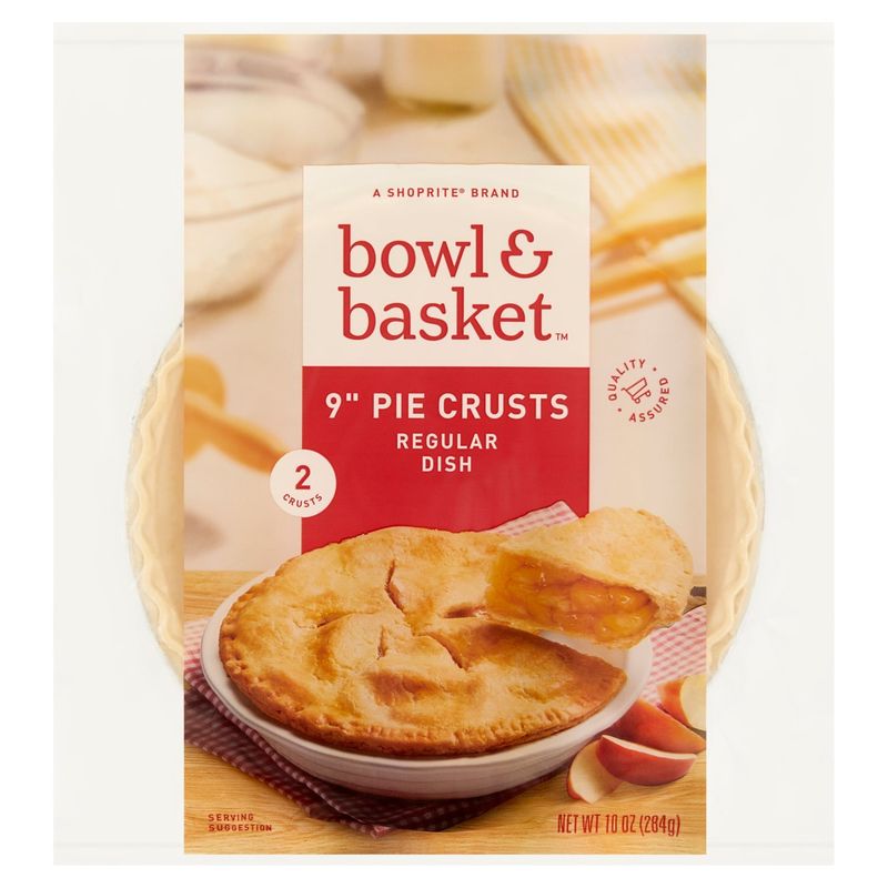 Bowl &amp; Basket Regular Dish 9" Pie Crusts, 2 count, 10 oz