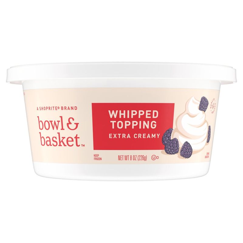 Bowl &amp; Basket Extra Creamy Whipped Topping, 8 oz