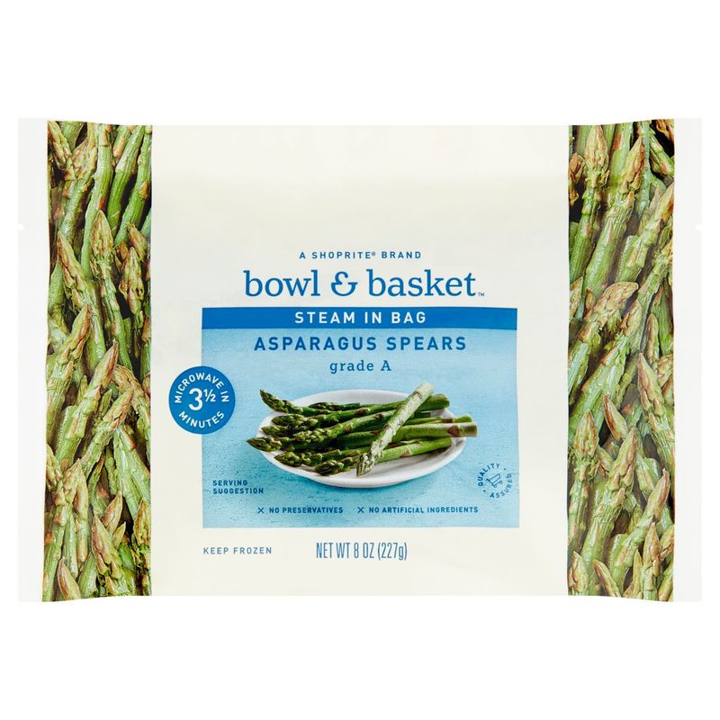 Bowl &amp; Basket Steam in Bag Asparagus Spears, 8 oz