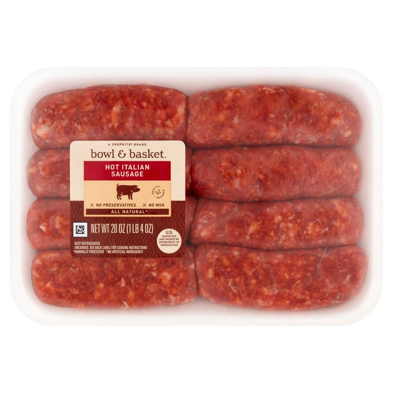 Bowl &amp; Basket Hot Italian Sausage, 20 oz
