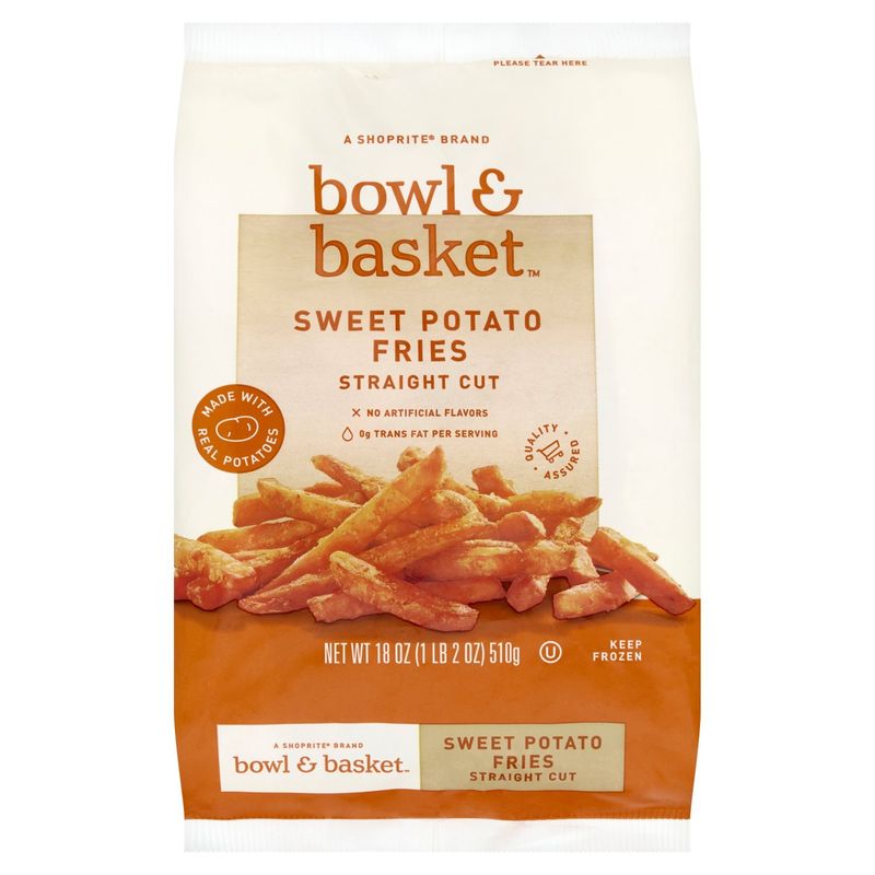 Bowl &amp; Basket Straight Cut Sweet Potato Fries, 18 oz