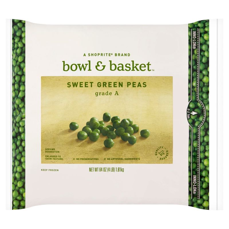 Bowl &amp; Basket Sweet Green Peas, 64 oz