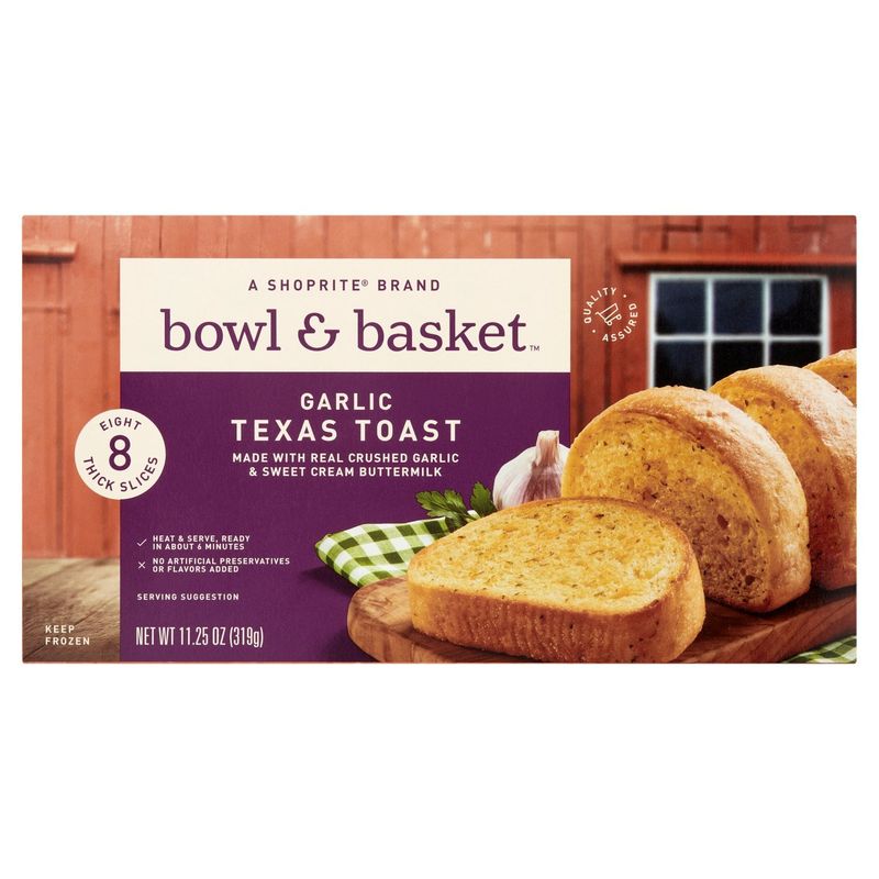 Bowl &amp; Basket Garlic Texas Toast, 8 count, 11.25 oz