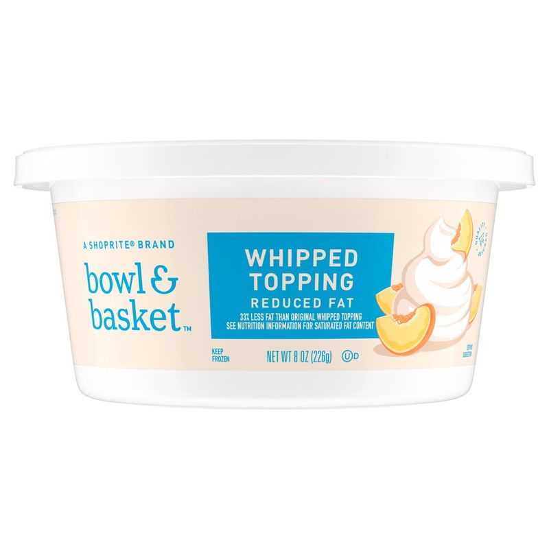 Bowl &amp; Basket Reduced Fat Whipped Topping, 8 oz