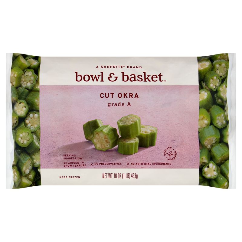 Bowl &amp; Basket Cut Okra, 16 oz