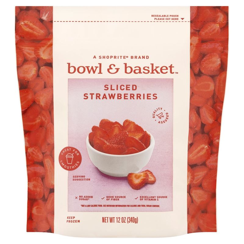 Bowl &amp; Basket Sliced Strawberries, 12 oz