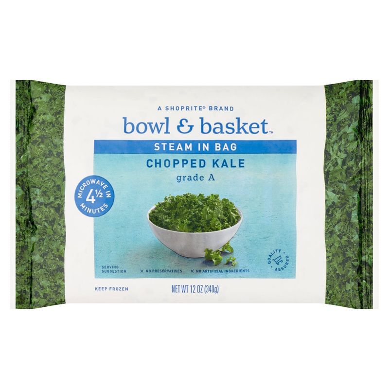 Bowl &amp; Basket Steam in Bag Chopped Kale, 12 oz