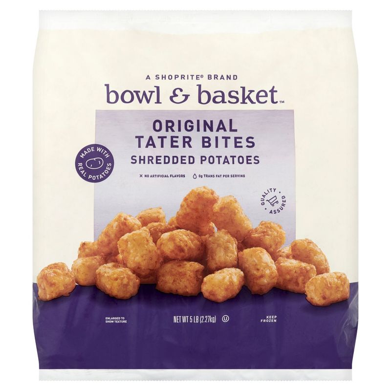 Bowl &amp; Basket Original Shredded Potatoes Tater Bites, 5 lb