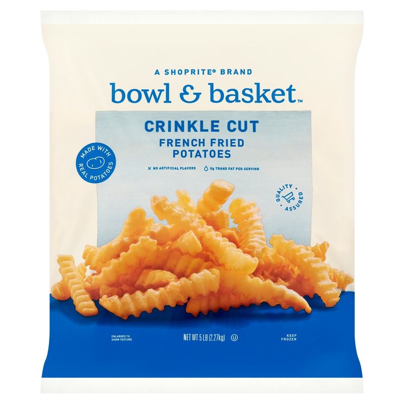 Bowl &amp; Basket Crinkle Cut French Fried Potatoes, 5 lb