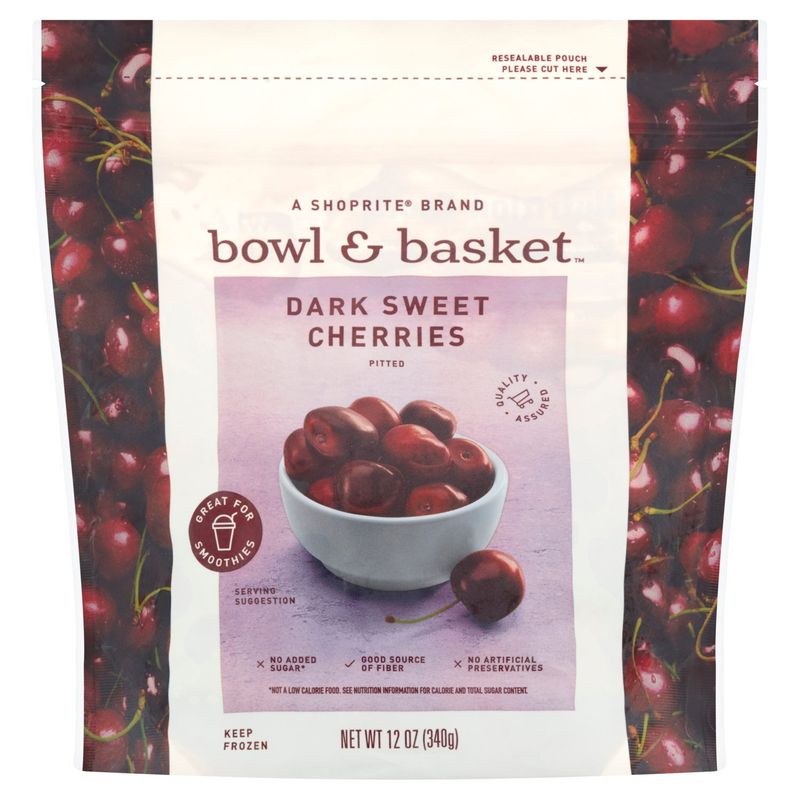 Bowl &amp; Basket Pitted Dark Sweet Cherries, 12 oz