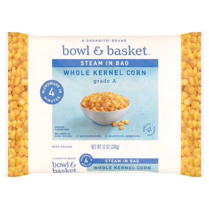 Bowl &amp; Basket Steam in Bag Whole Kernel Corn, 12 oz