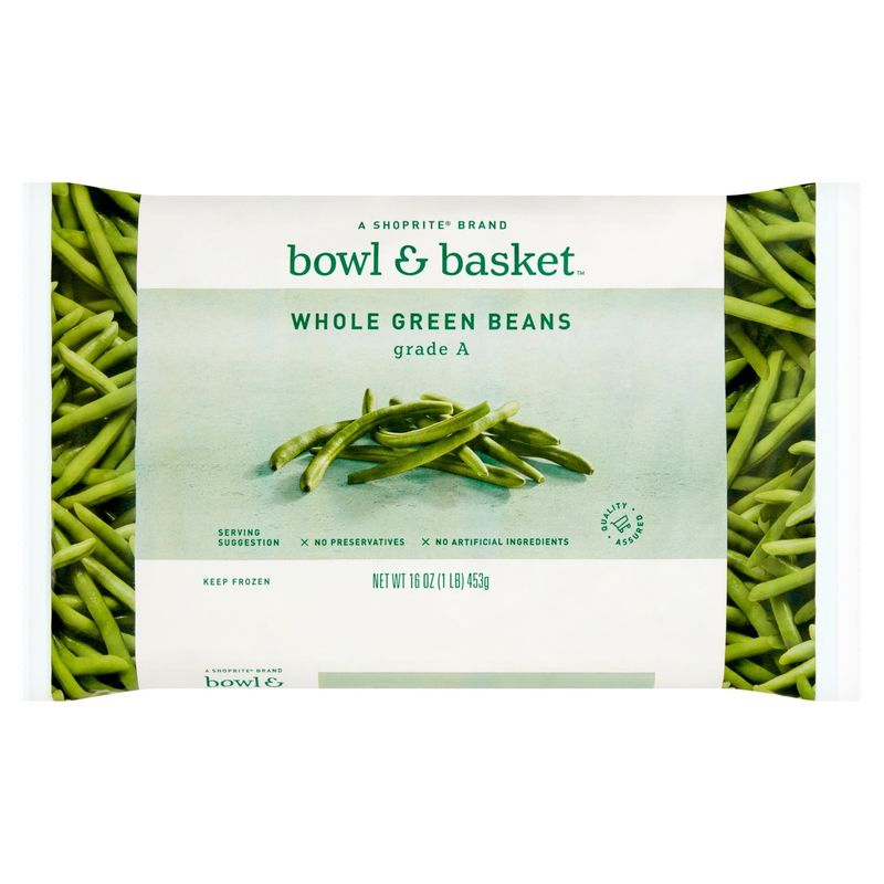Bowl &amp; Basket Whole Green Beans, 16 oz