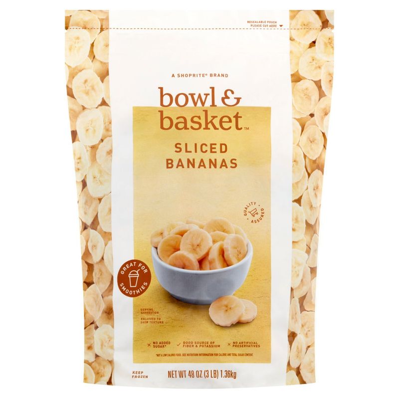 Bowl &amp; Basket Sliced Bananas, 48 oz