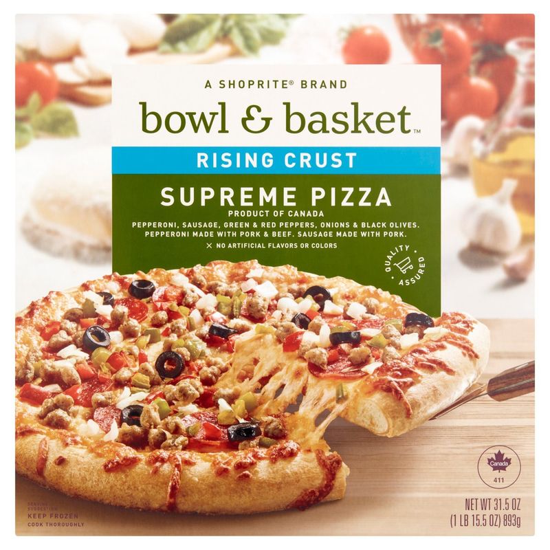 Bowl &amp; Basket Rising Crust Supreme Pizza, 31.5 oz