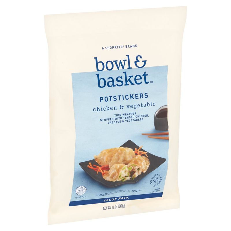 Bowl &amp; Basket Chicken &amp; Vegetable Potstickers Value Pack, 32 oz