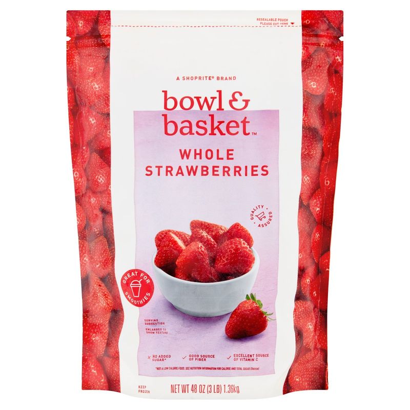 Bowl &amp; Basket Whole Strawberries, 48 oz