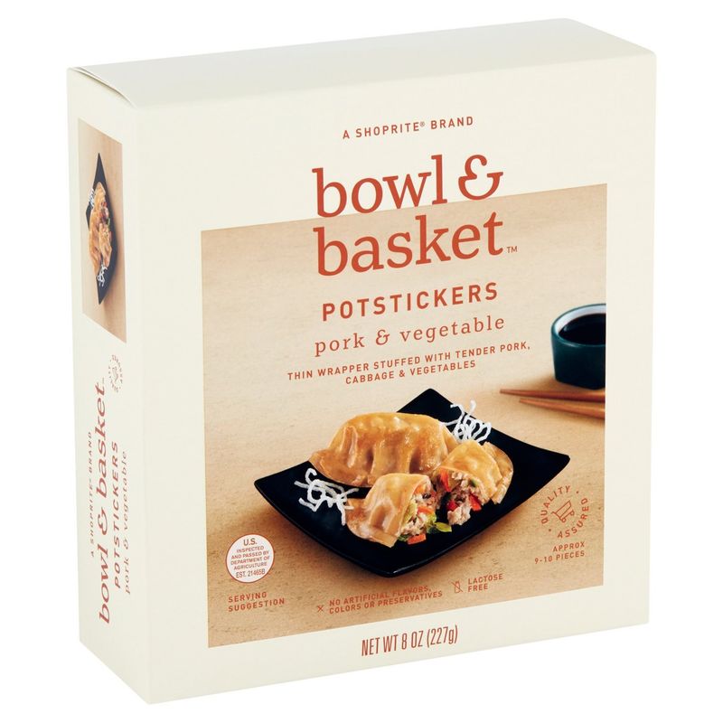 Bowl &amp; Basket Pork &amp; Vegetable Potstickers, 8 oz