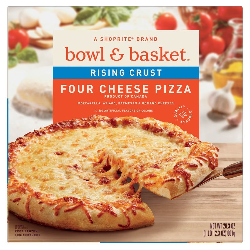 Bowl &amp; Basket Rising Crust Four Cheese Pizza, 28.3 oz