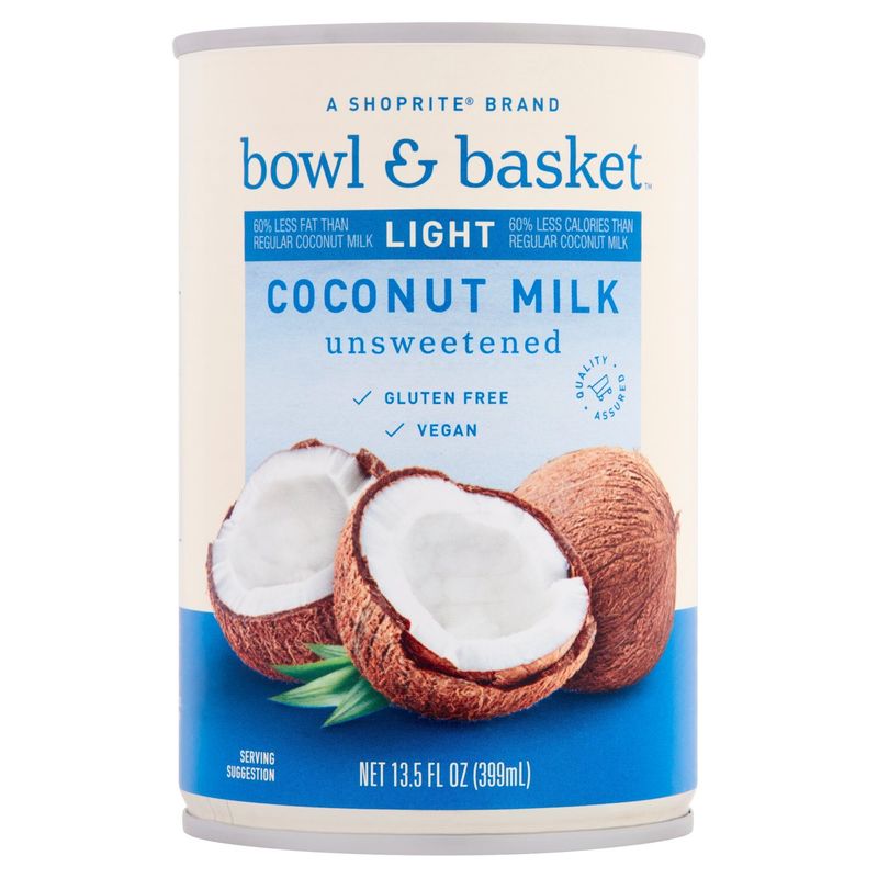 Bowl &amp; Basket Light Unsweetened Coconut Milk, 13.5 fl oz