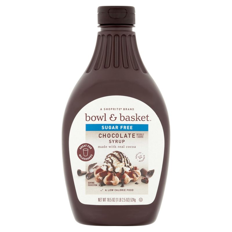 Bowl &amp; Basket Sugar Free Chocolate Syrup, 18.5 oz