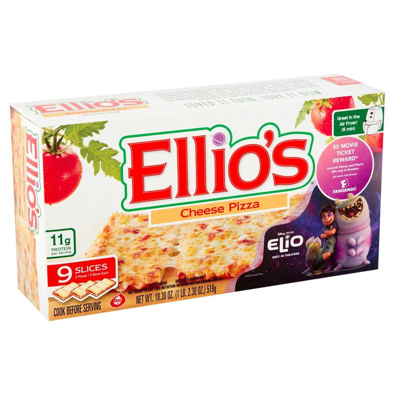 Ellio's Cheese Pizza, 9 count, 18.30 oz