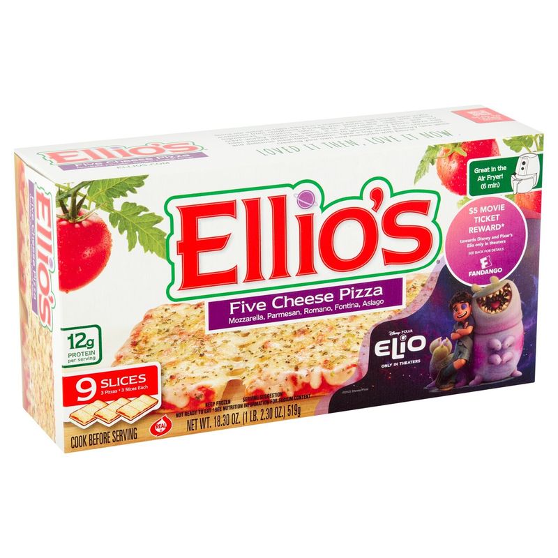 Ellio's Five Cheese Pizza, 9 count, 18.30 oz