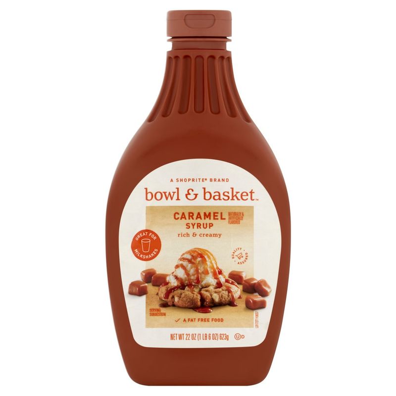 Bowl &amp; Basket Caramel Syrup, 22 oz