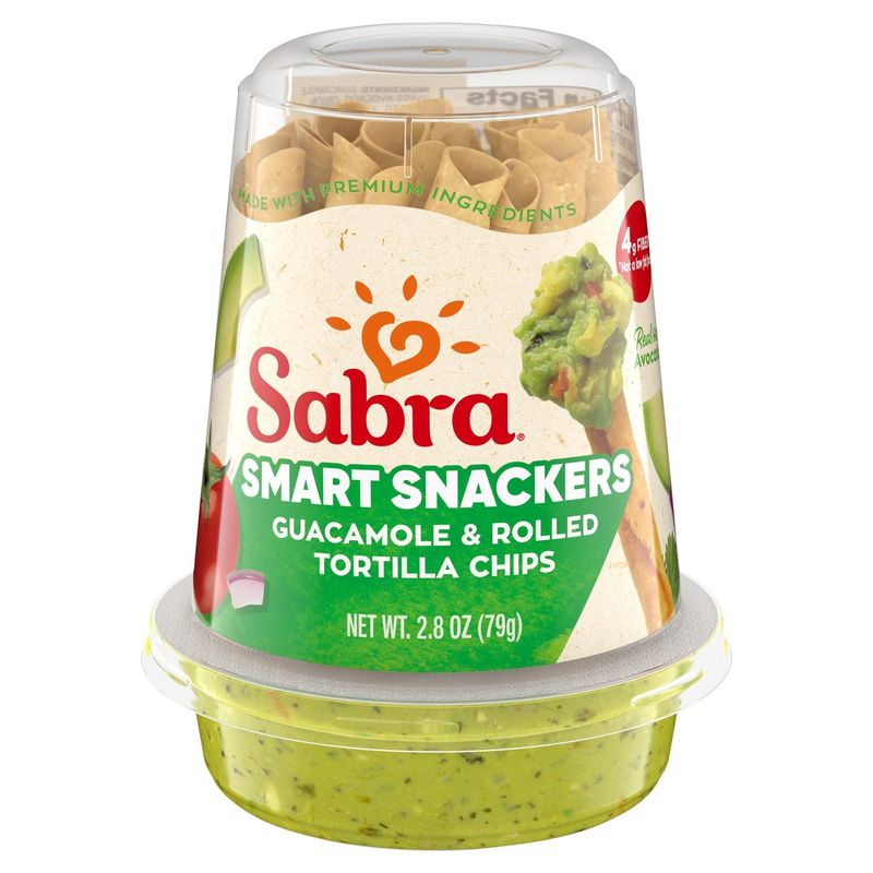 Sabra Guacamole &amp; Rolled Tortilla Chips Smart Snackers, 2.8 oz