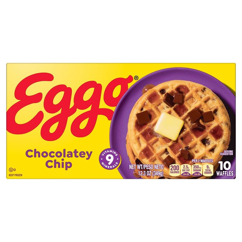 Eggo Chocolatey Chip Waffles, 10 count, 12.3 oz