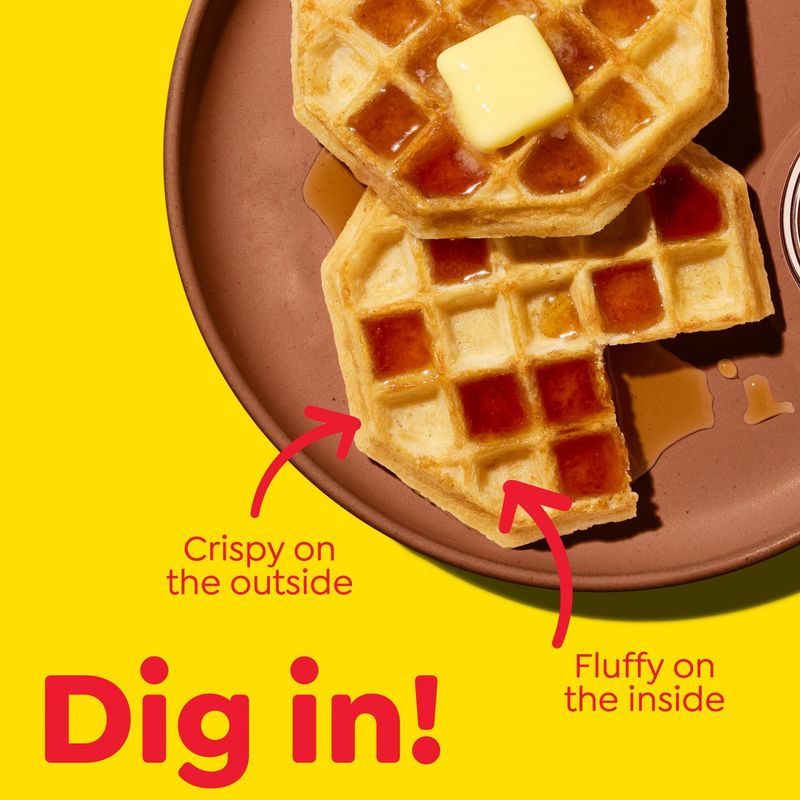 Eggo Thick &amp; Fluffy Original Waffles Family Pack, 12 count, 23.2 oz