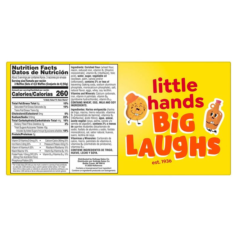 Eggo Minis Homestyle Waffles, 10 count, 10.9 oz